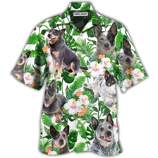 Hawaiian Shirt / Adults / S Australian Cattle Dog Green Tropical Lover Style - Hawaiian Shirt 