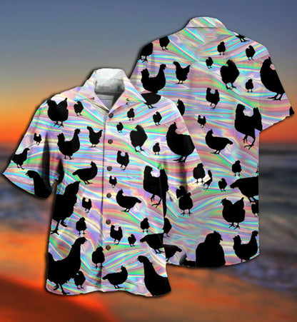 Chicken Awesome Style - Hawaiian Shirt 