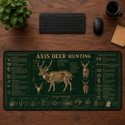 Axis Deer Hunting Desk Mat Mouse Pad | 5To9Vibe
