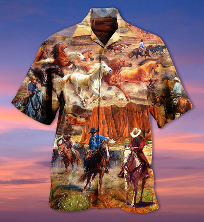 Cowboy Love Life Love Cool - Hawaiian Shirt 