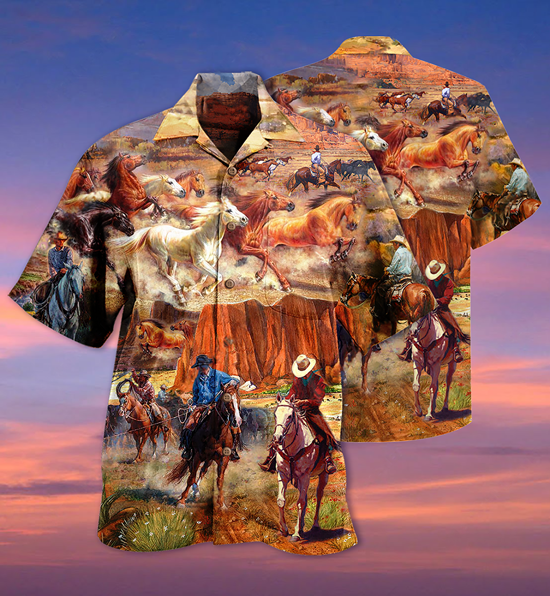 Cowboy Love Life Love Cool - Hawaiian Shirt 