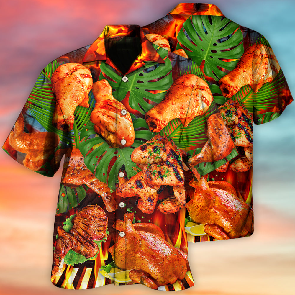 BBQ Food Lover Chicken Style - Hawaiian Shirt 