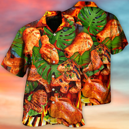 BBQ Food Lover Chicken Style - Hawaiian Shirt 
