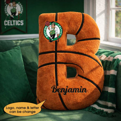 Basketball Pillow Custom Name and Logo All Teams Irregular-Shaped Pillow Custom