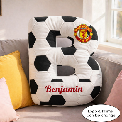 Football UK Pillow Custom Name and Logo All Teams Irregular-Shaped Pillow Custom