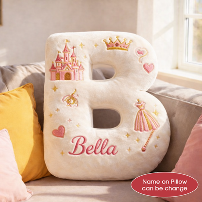 Super Hero and Princess Pillow Custom Name Gift  For Girls, Boys Irregular-Shaped Pillow Custom