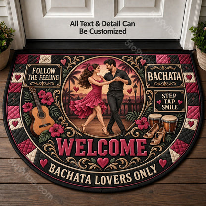 Bachata Personalized Half Round Mat | 5To9Vibe