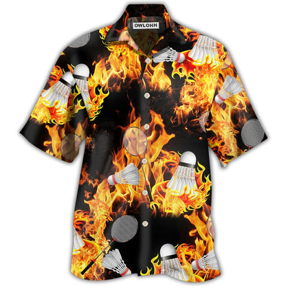 Hawaiian Shirt / Adults / S Badminton Fire - Hawaiian Shirt 