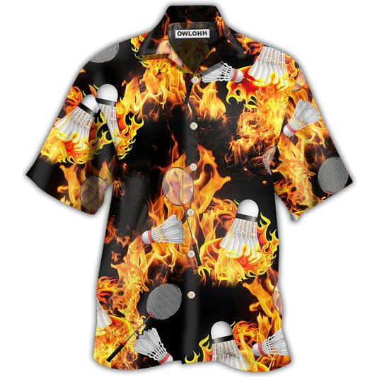 Hawaiian Shirt / Adults / S Badminton Fire - Hawaiian Shirt 