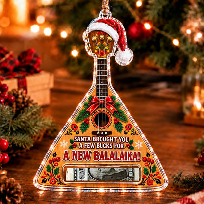 Balalaika Christmas money holder ornament