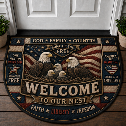 Liberty Bell Welcome Mat - Patriotic American History Doormat - 5to9vibe