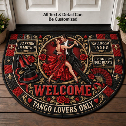 Ballroom Tango Personalized Half Round Mat | 5To9Vibe