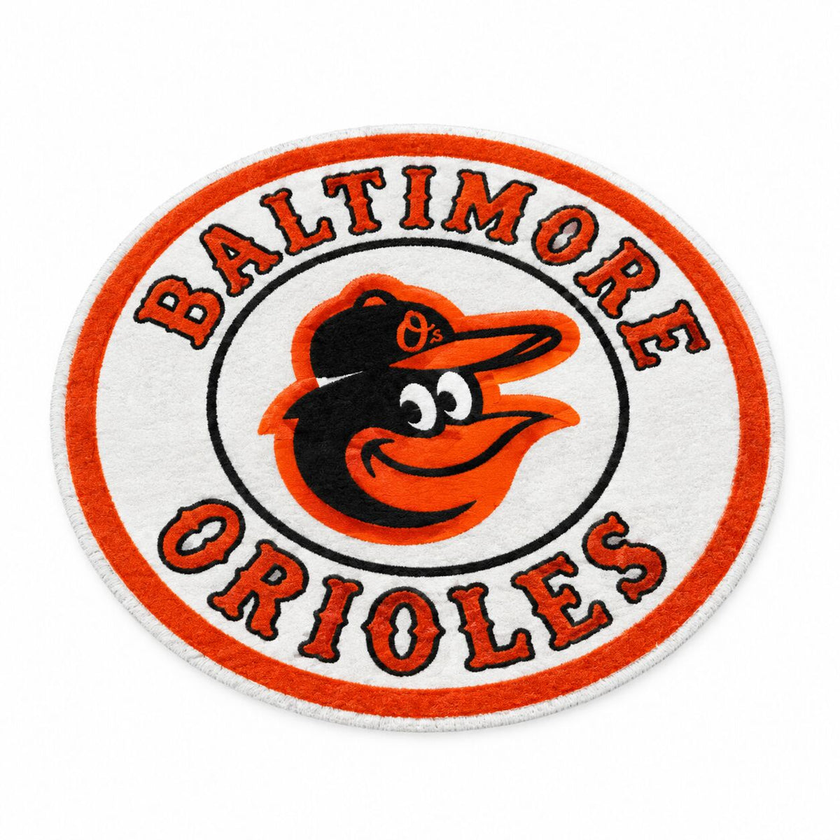 All Baseball Teams Round Logo Baseball Fan Custom Quilted Print Premium Welcome Mat Washable Black Border – Personalized Baseball Doormat