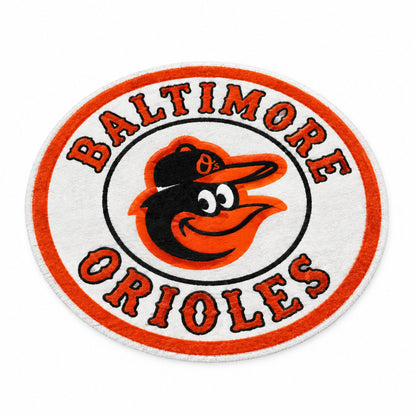 All Baseball Teams Round Logo Baseball Fan Custom Quilted Print Premium Welcome Mat Washable Black Border – Personalized Baseball Doormat
