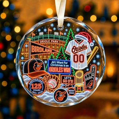 Adorno de vidrio de béisbol, 3 unidades con caja de regalo, equipo de béisbol de Navidad - Adorno de vidrio
