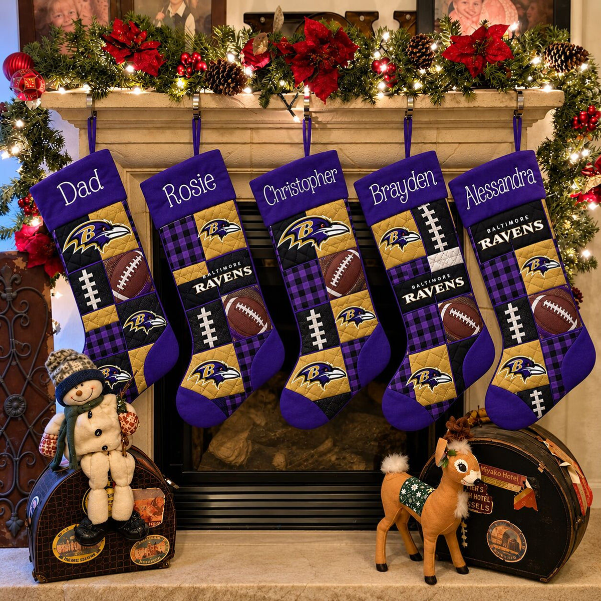 All Football Teams Team-Inspired Holiday Christmas Stocking for Football Fans - 5To9Vibe
