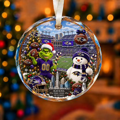 All Football Teams Christmas Vibe Snow Glass Ornament With Gift Box Trending - 5to9vibe