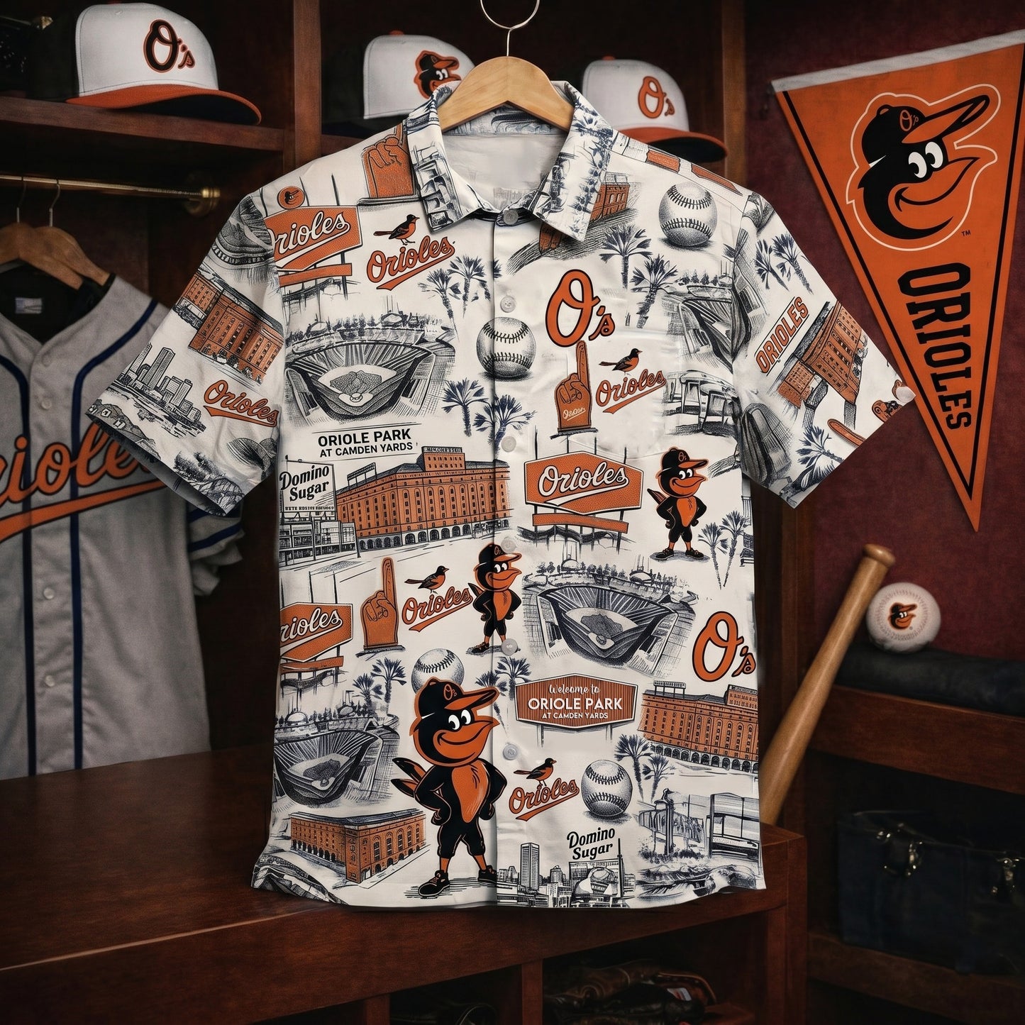LAD Baseball Stadium SGA Blue Vibe Unisex Hawaiian Shirt