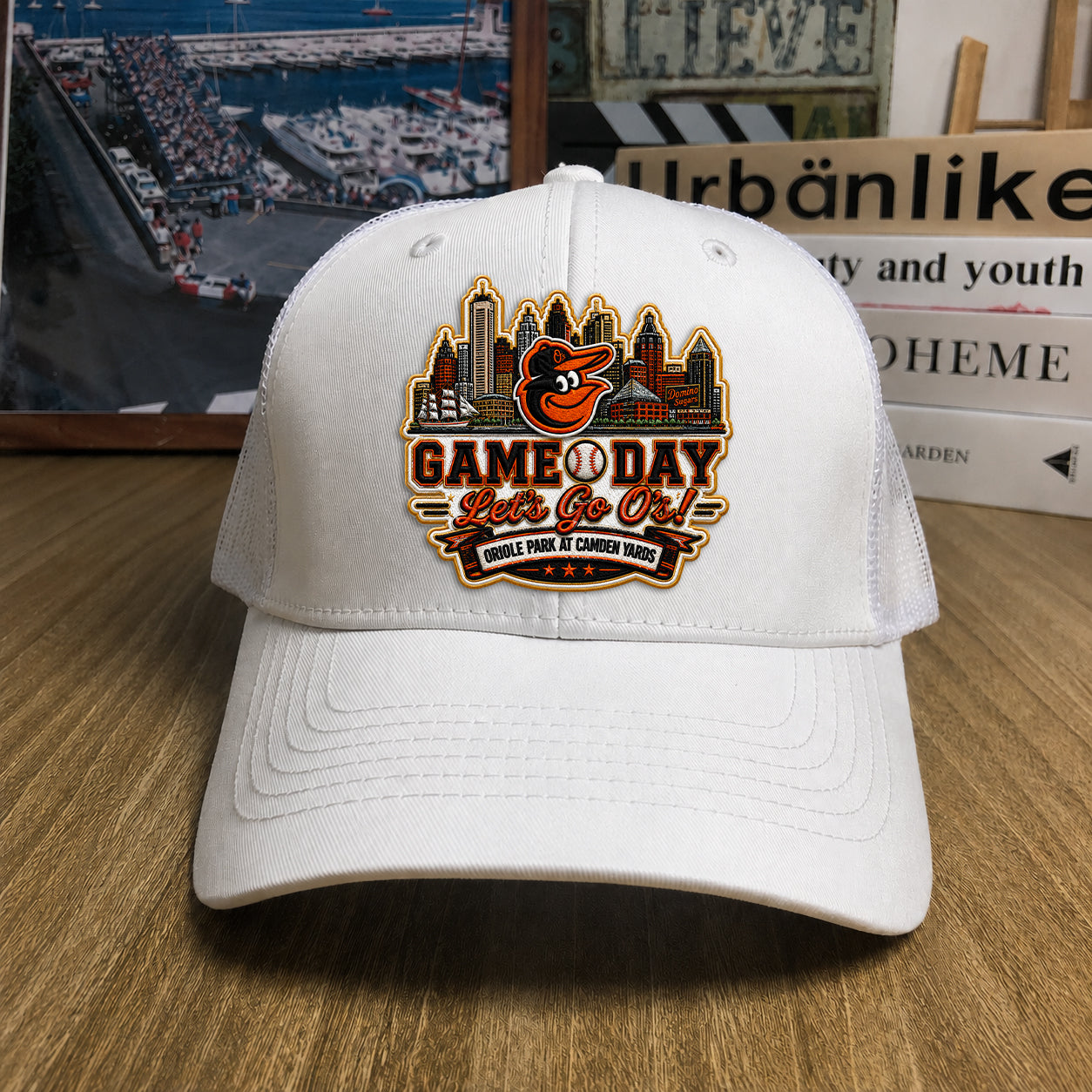 Baseball Trucker Cap All Teams Embroidered Logo Premium Trucker Cap