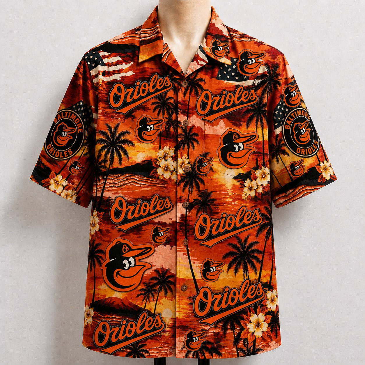 All Baseball Teams Sunset Paradise Button-Up Unisex Hawaiian Shirt For Men and Women