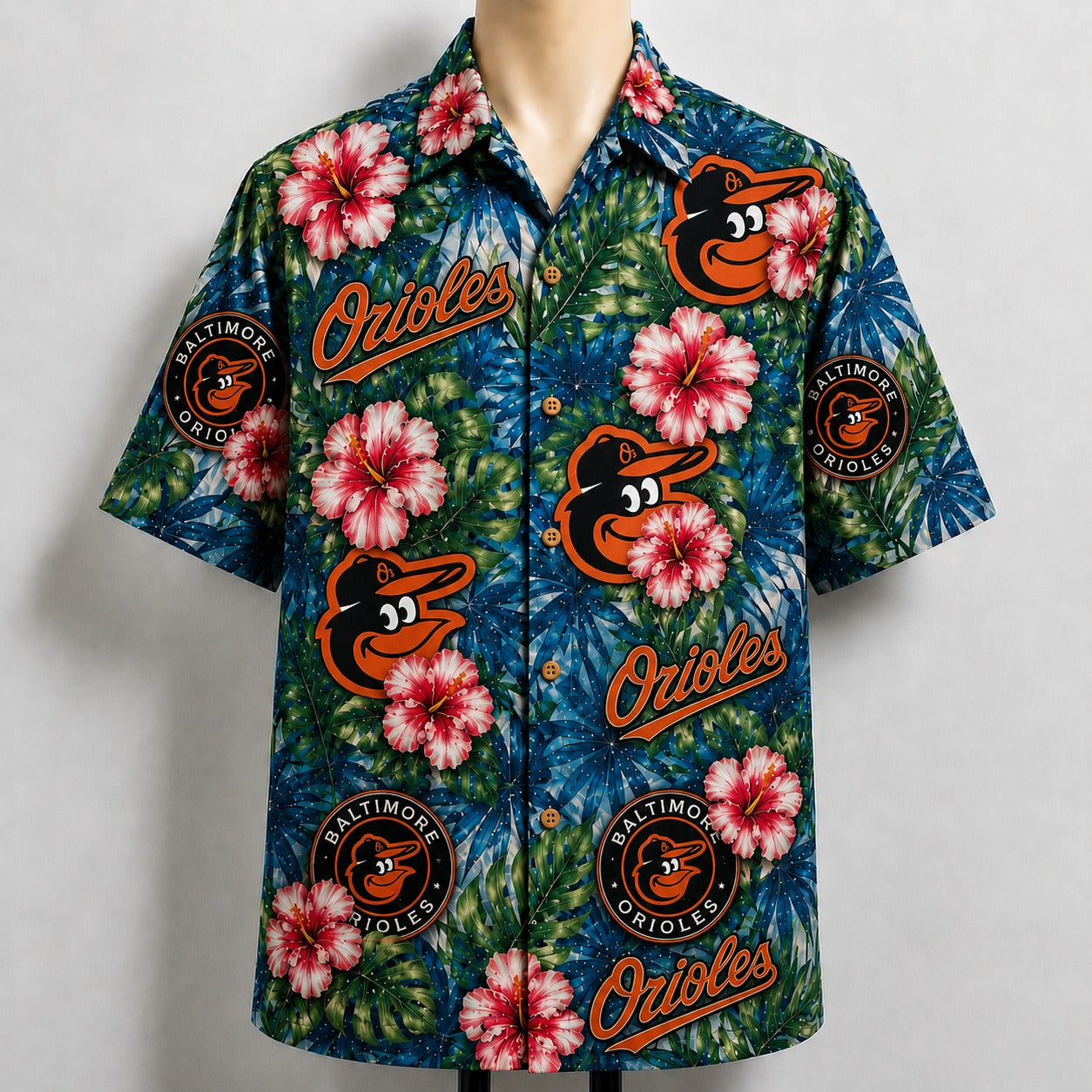 All Baseball Teams Paradise Hibiscus Button-Up Unisex Hawaiian Shirt For Men and Women