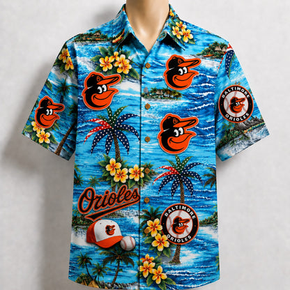 All Baseball Teams Coastal Paradise Button-Up Unisex Hawaiian Shirt For Men and Women