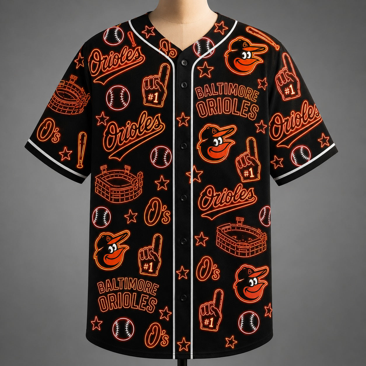 All Baseball Jersey Teams Neon Pattern Vibe Summer Party Baseball Jersey For Men and Women