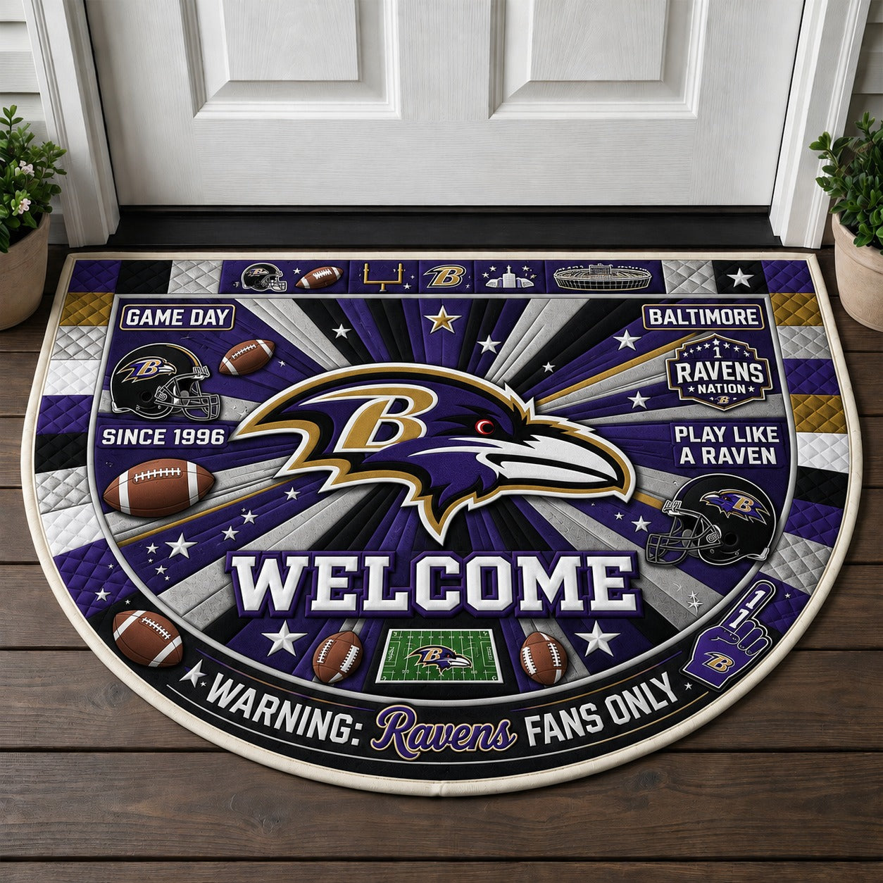 Alfombra personalizada de bienvenida premium de equipo de la MLB – Felpudo de béisbol personalizado
