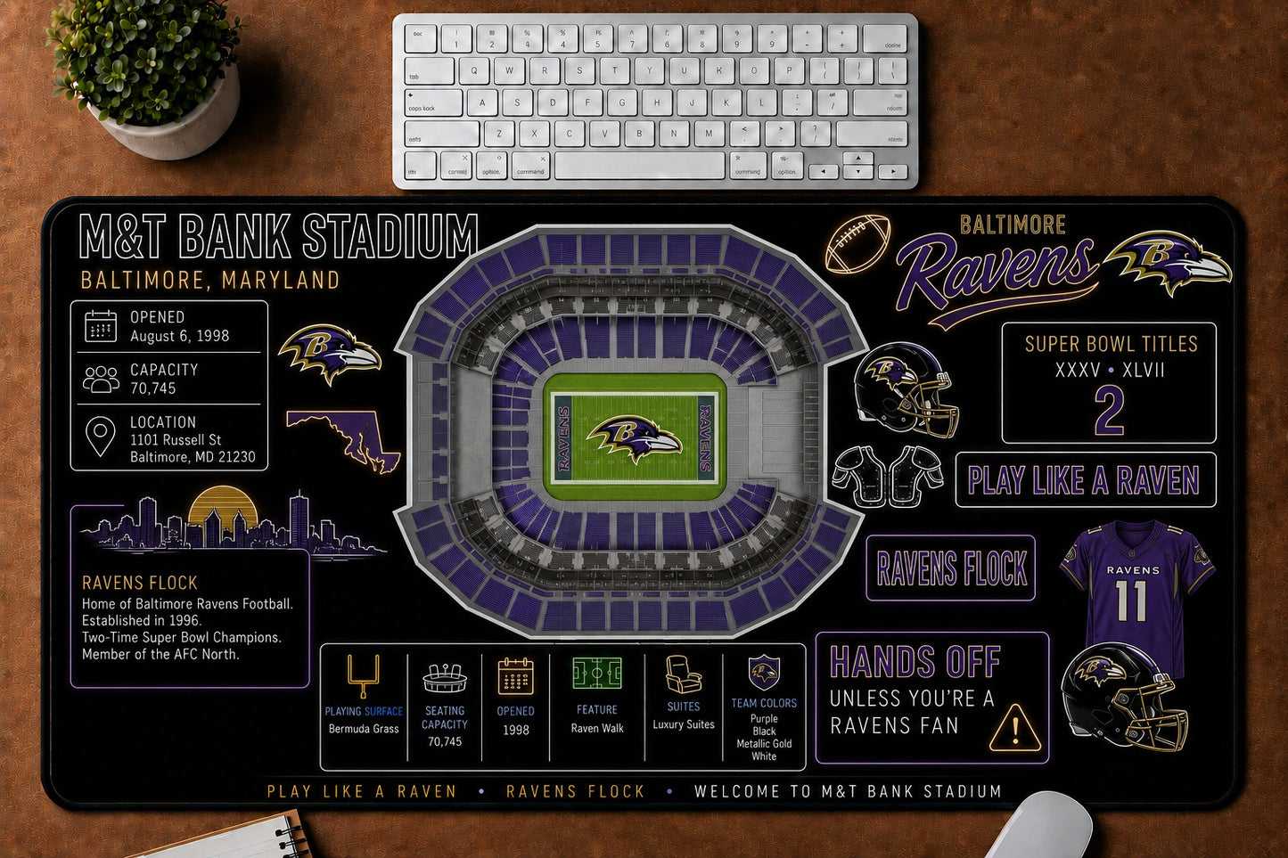 All Football Stadium Infographic Desk Mat Mouse Pad Plus Size Trending - 5to9vibe