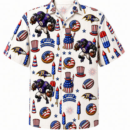 All Football Teams 4th July 250 Years Anniversary America Premium Unisex Hawaiian Shirt For Men and Women