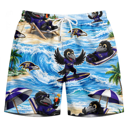 BR Football Mascot Beach Viber Unisex Hawaiian Shirt For Men & Women