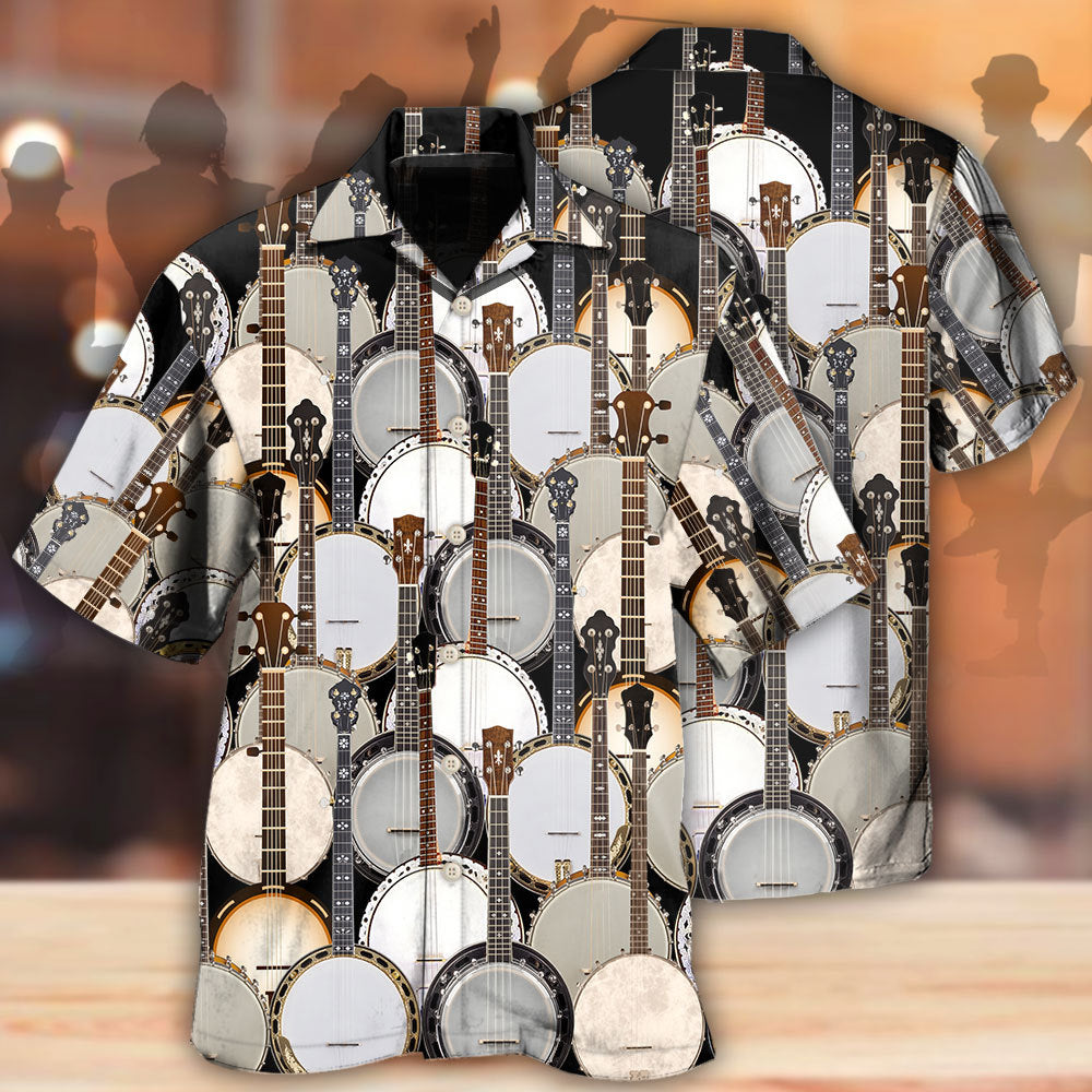 Banjo Love Music Pattern - Hawaiian Shirt 