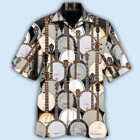 Banjo Love Music Pattern - Hawaiian Shirt 