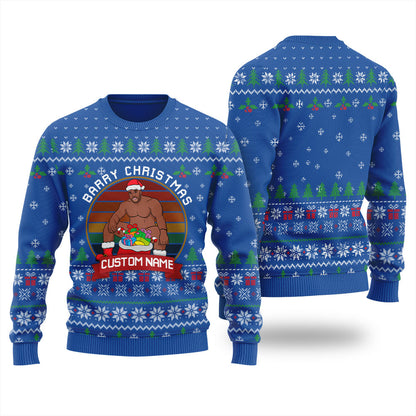 Barry Wood Custom Inappropriate Christmas Sweater Men