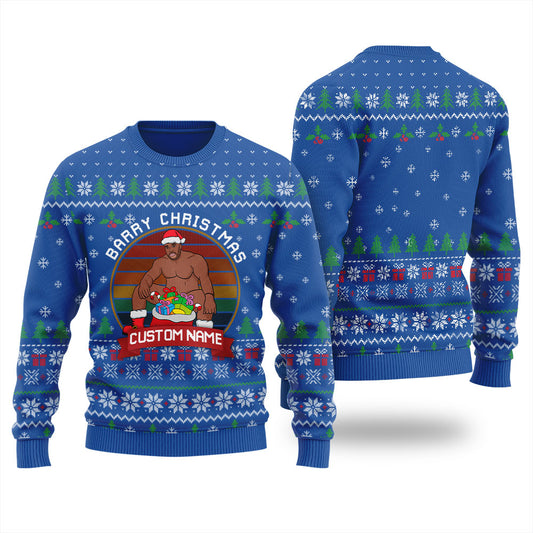 Barry Wood Custom Inappropriate Christmas Sweater Men