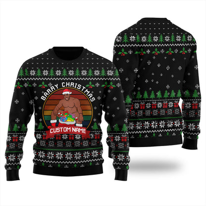 Barry Wood Custom Inappropriate Christmas Sweater Men