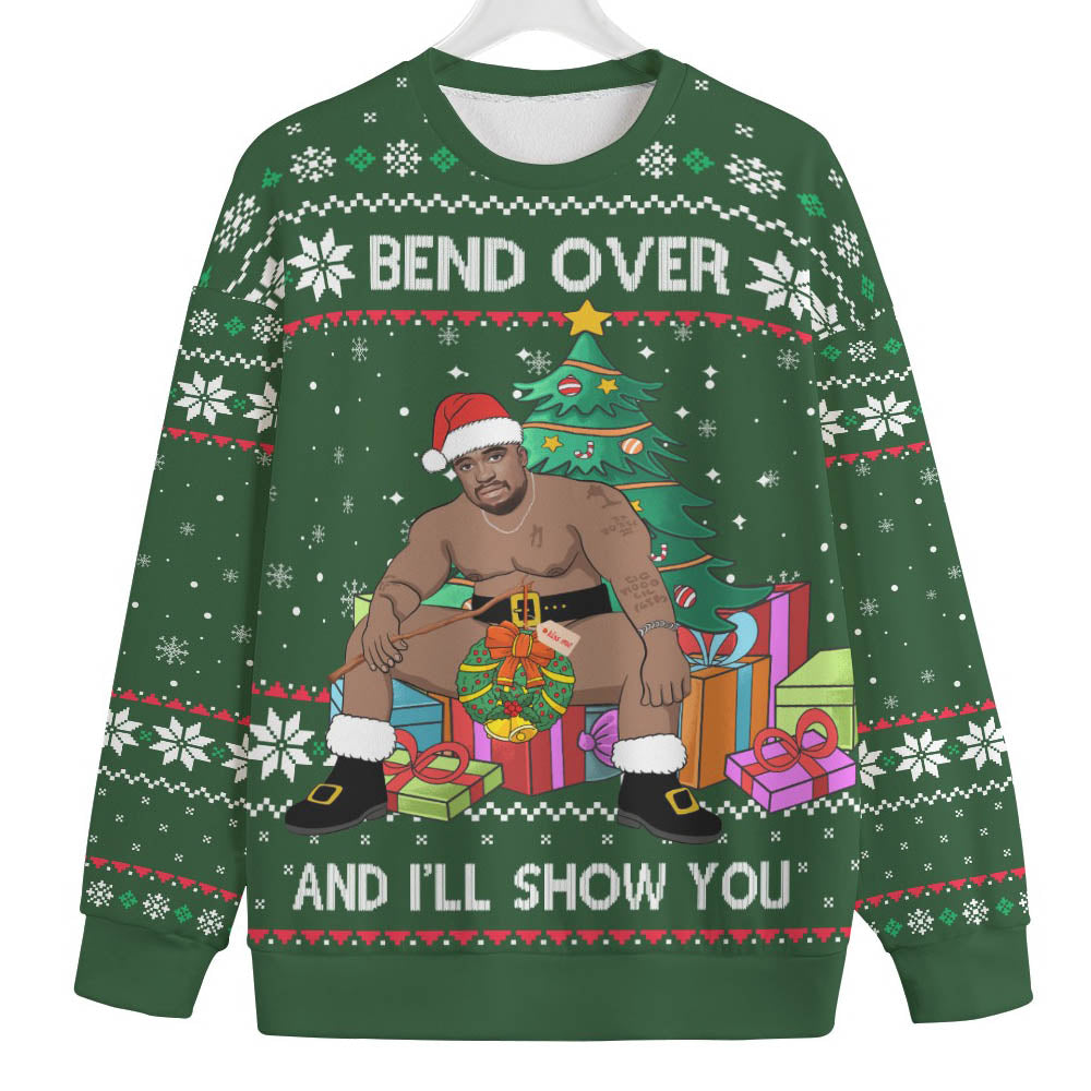 Barry Wood I Will Show You Womens Plus Ugly Christmas Sweater