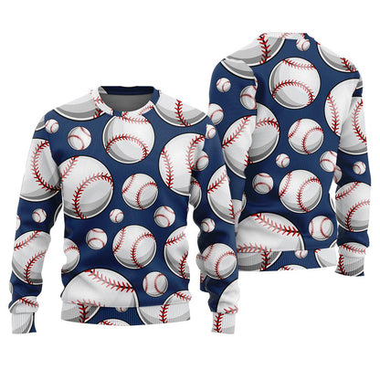 Baseball Funny Men's Ugly Christmas Sweater: Warm and unique
