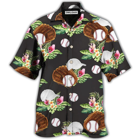 Hawaiian Shirt / Adults / S Baseball Tropical Floral - Hawaiian Shirt 