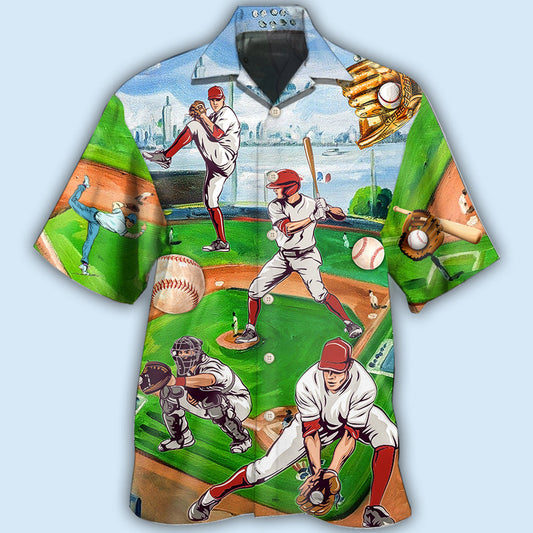 Baseball Is My Therapy - Hawaiian shirt 