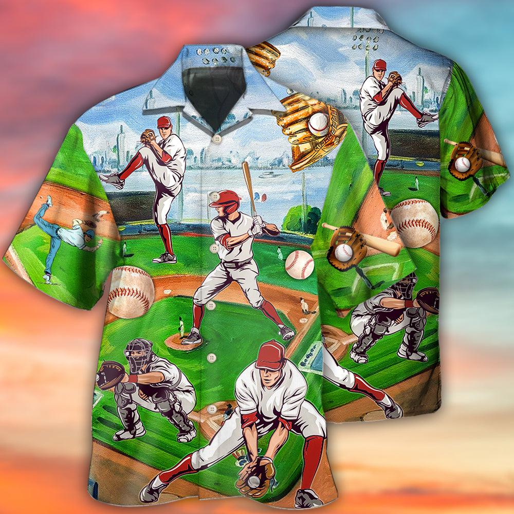 Baseball Is My Therapy - Hawaiian shirt 