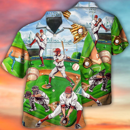 Baseball Is My Therapy - Hawaiian shirt 