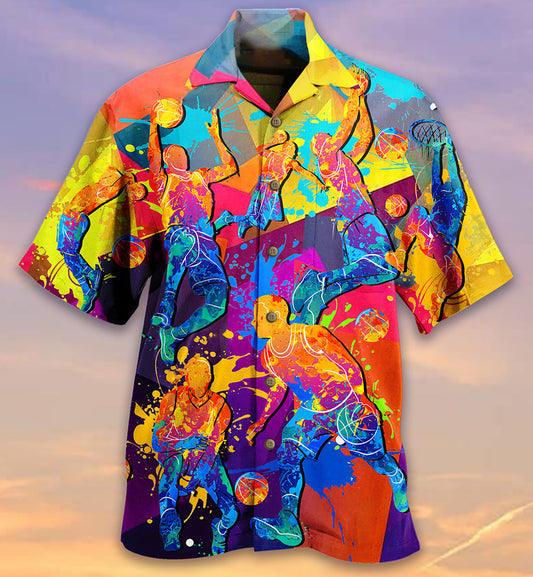 Basketball Love Color - Hawaiian Shirt 