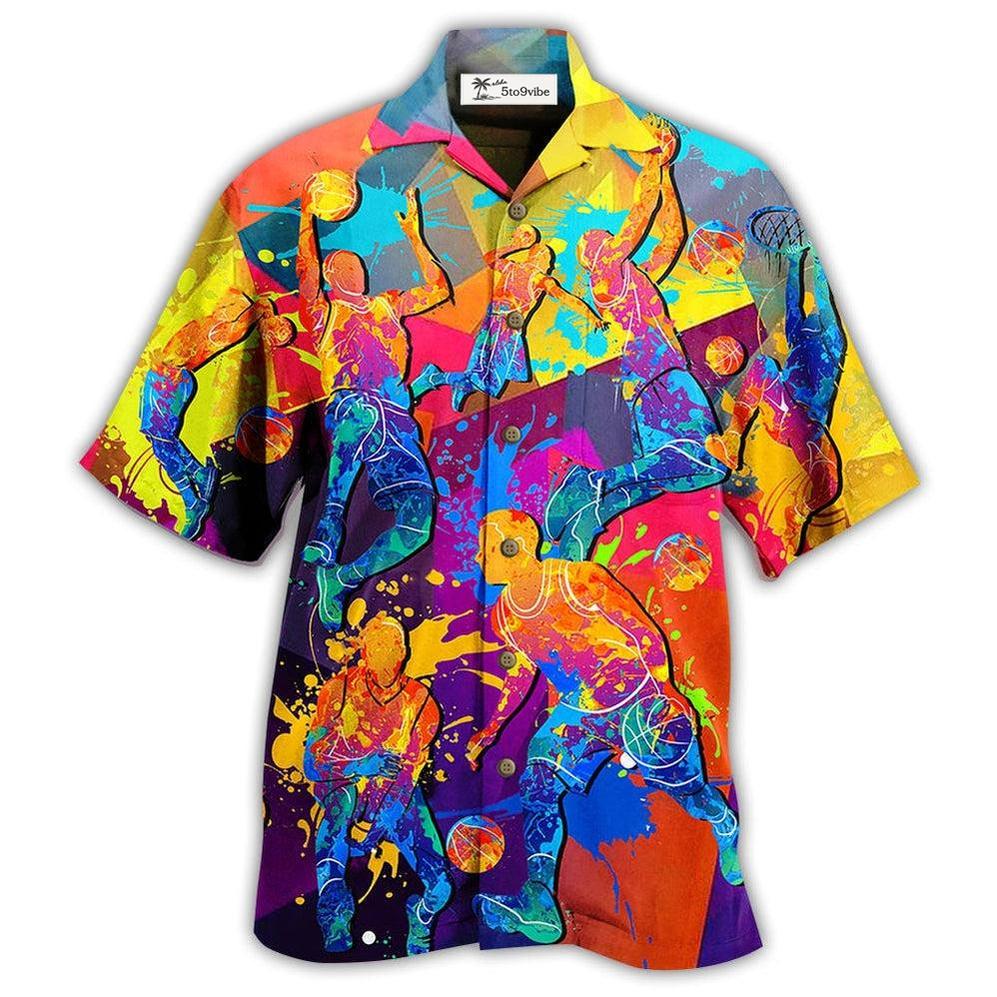 Hawaiian Shirt / Adults / S Basketball Love Color - Hawaiian Shirt 