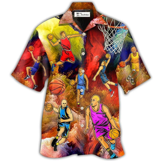 Hawaiian Shirt / Adults / S Basketball Style Colorful - Hawaiian Shirt 