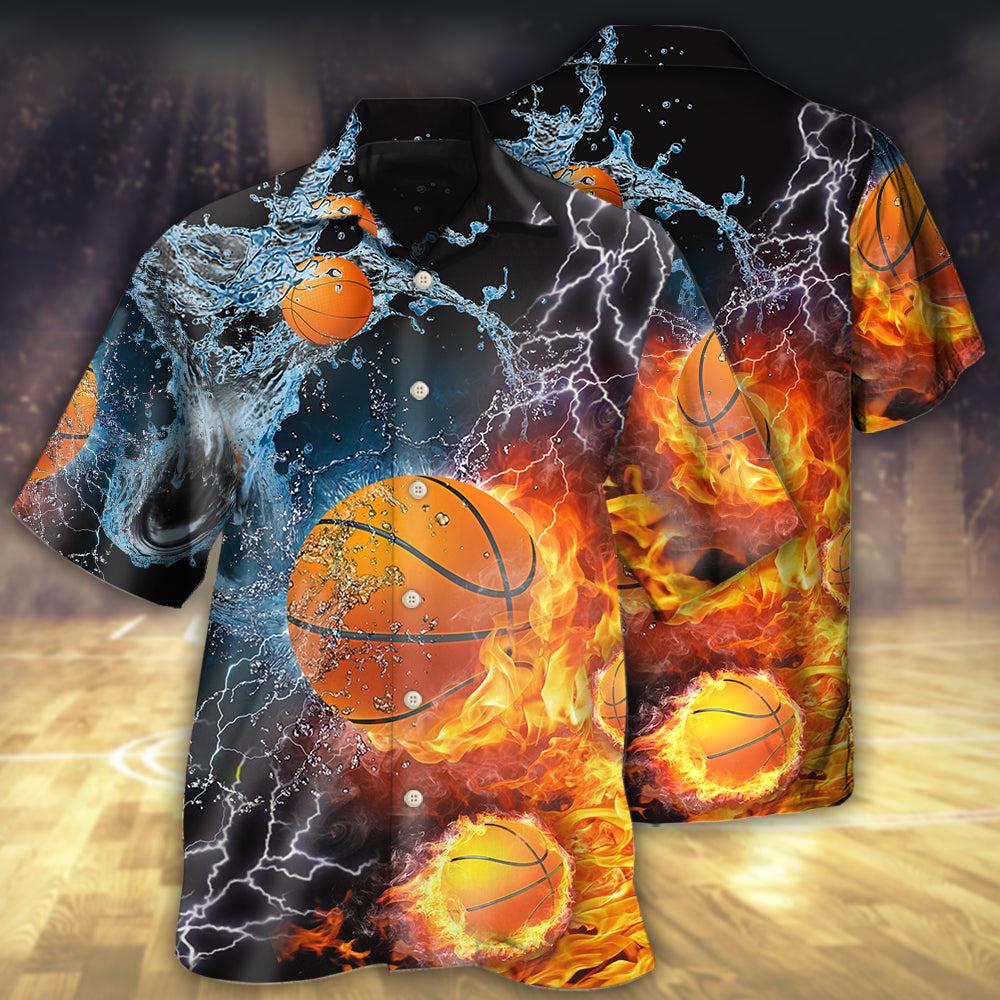 Basketball Fire And Water - Hawaiian Shirt 