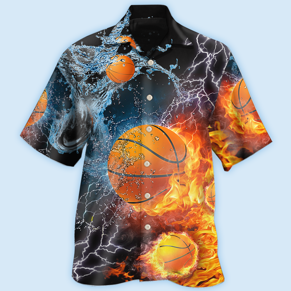 Basketball Fire And Water - Hawaiian Shirt 