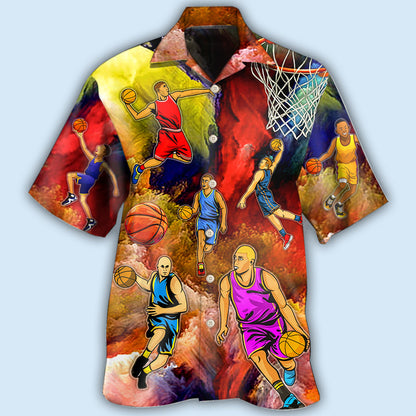 Basketball Style Colorful - Hawaiian Shirt 