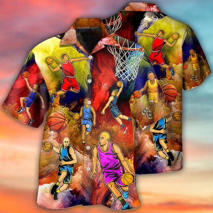 Basketball Style Colorful - Hawaiian Shirt 