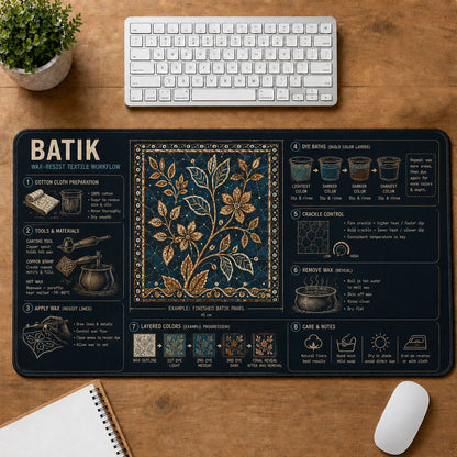 Batik Creative Reference Guide Desk Mat | 5To9Vibe